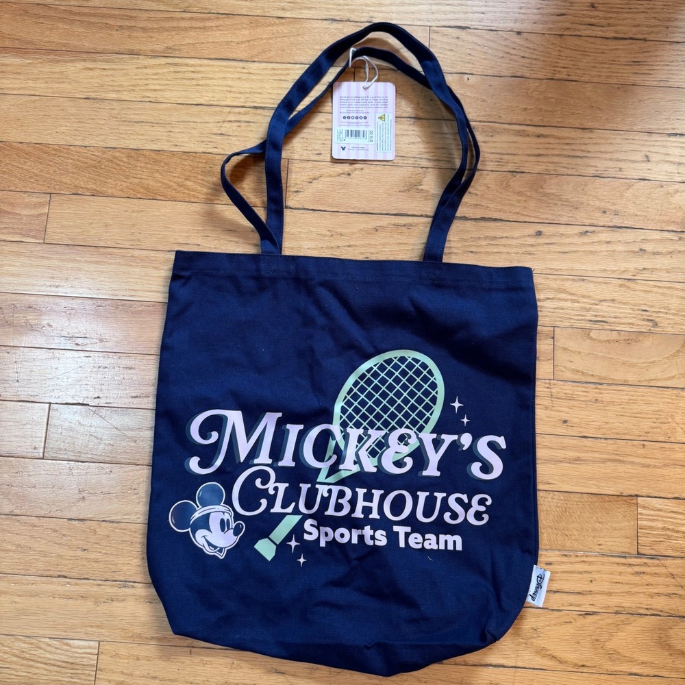 Skinnydip London x Disney Mickey Mouse Clubhouse Tennis Tote Bag Navy Blue NEW‎